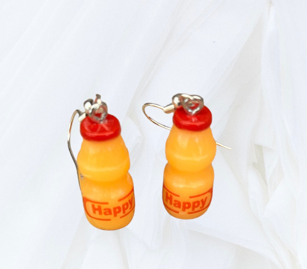 Boucles d’oreilles jus d’orange