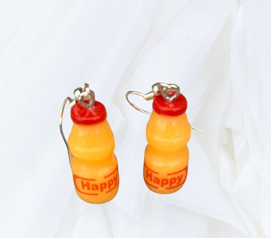 Boucles d’oreilles jus d’orange