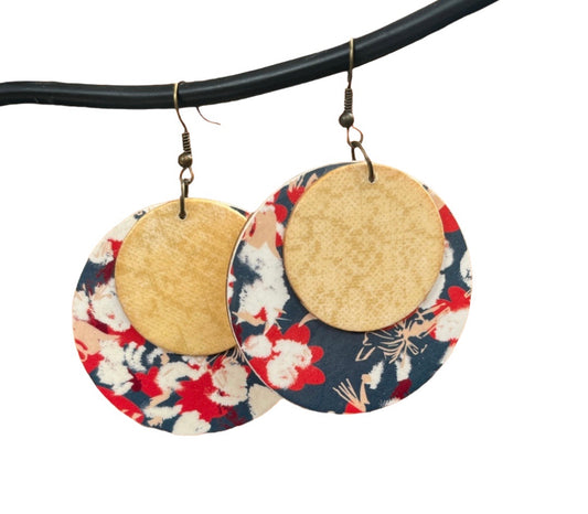 Boucles d'oreilles en bois
