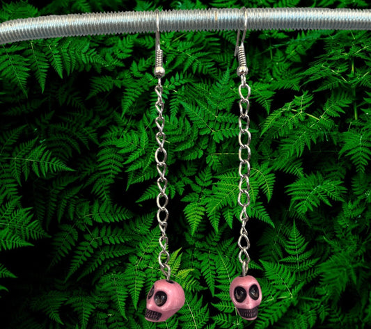 Boucles d'oreilles tête de mort