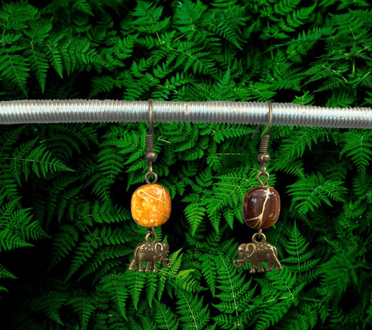 Boucles d'oreilles éléphants