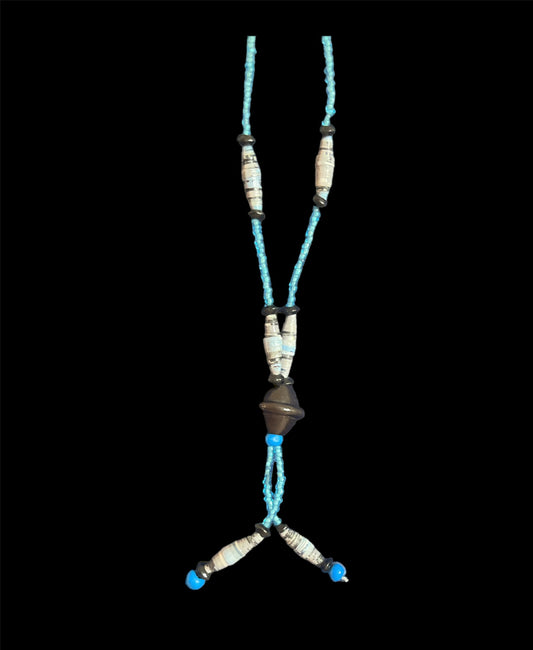 Collier perles en papier