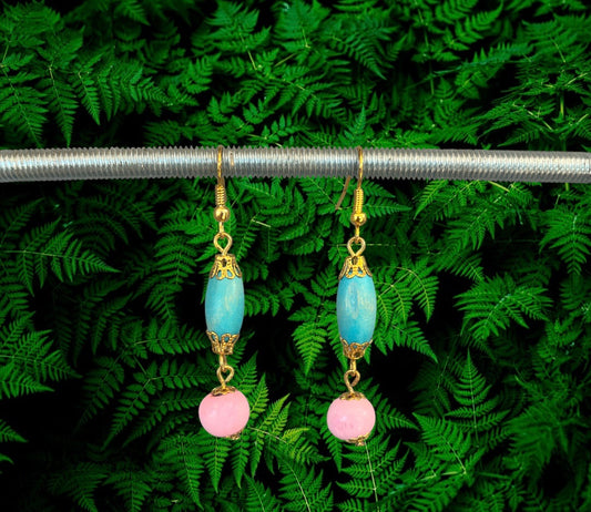 Boucles d'oreilles perles en bois