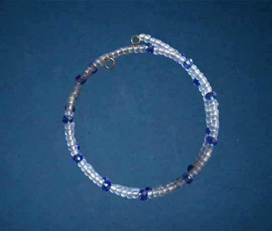 Bracelet perles bleu