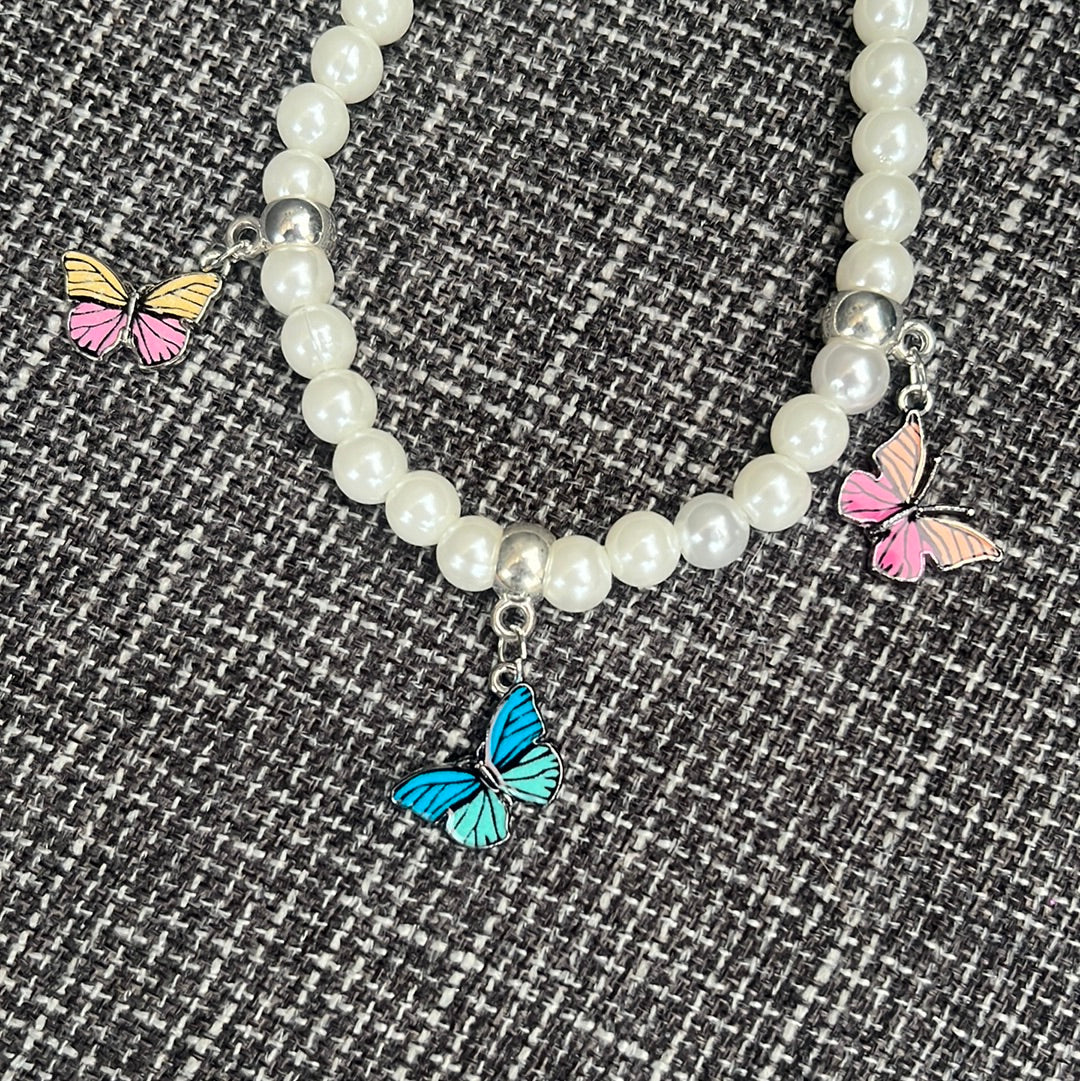Collier papillons