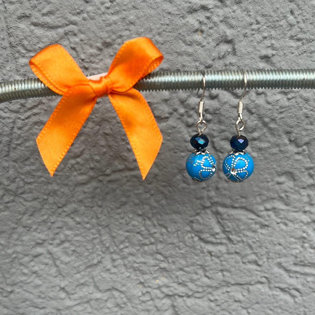 Boucles d’oreilles bleu