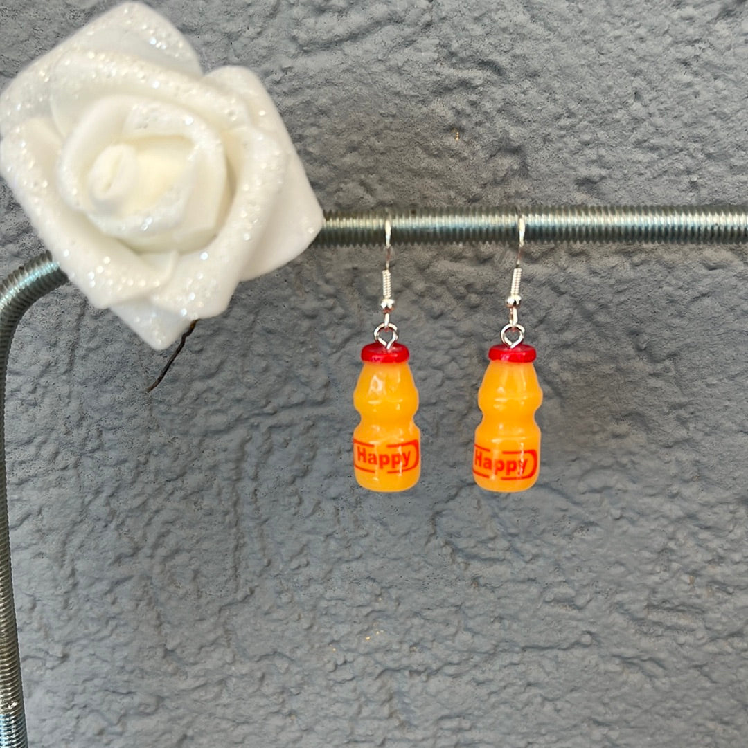 Boucles d’oreilles jus d’orange
