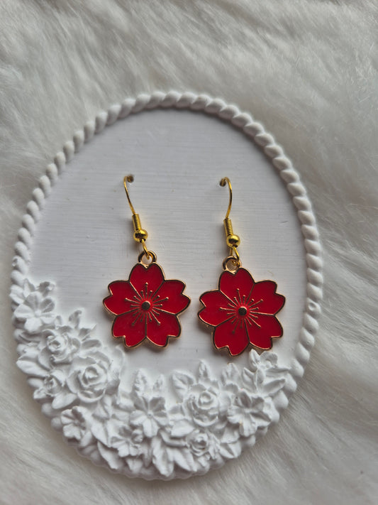 Boucles d’oreilles fleurs 🌸🌺✨ #Bijoux #Fleurs #Mode