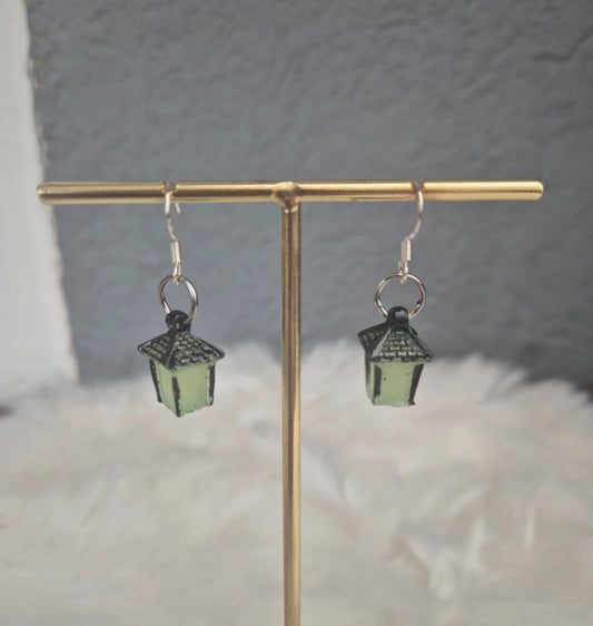 Boucles d’oreilles lanterne verte 💚✨ #Boucles #Lanterne #Vert