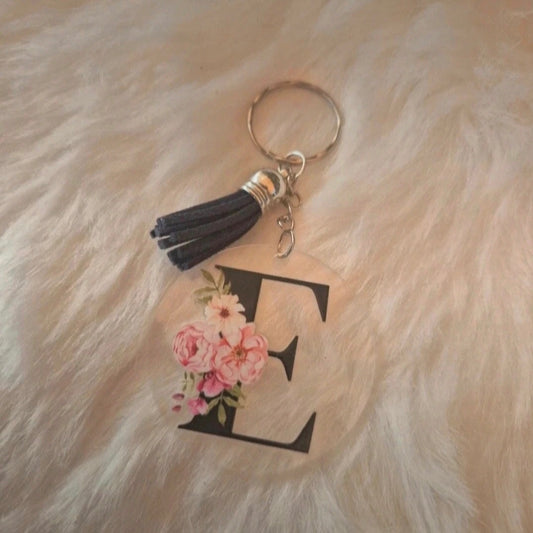 Porte-clés acrylique lettre E ! 🔑✨ #PorteCles #LettreE #Accessoire