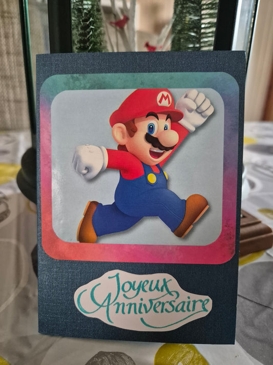 Carte Joyeux Anniversaire Mario