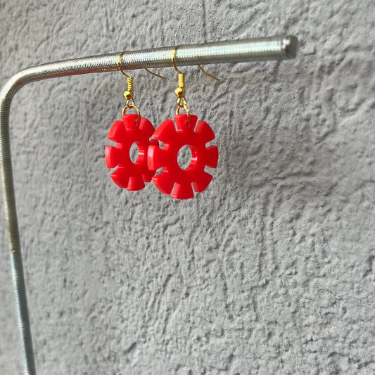 Boucles d’oreilles rouge
