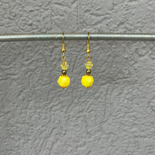 Boucles d’oreilles jaune